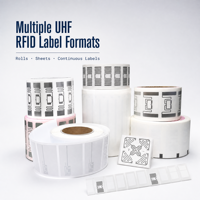 Étiquette adhésive passive RFID UHF ISO 18000 6C 860-960 MHz, inscriptible, avec puce UHF pour lecture longue portée
