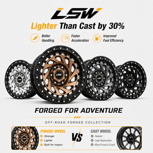 LSR8007 6x139.7 ET-12 17 18 20 นิ้ว ล้อฟอร์จคุณภาพสูง ระดับพรีเมียม สีบรอนซ์ดำ สำหรับรถยนต์โตโยต้าแลนด์ครุยเซอร์ - Product Image 5