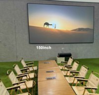 Écran de projection mural Wupro CBSP 16:9 4K HDR en PET à cadre fixe, en stock aux États-Unis, livraison gratuite