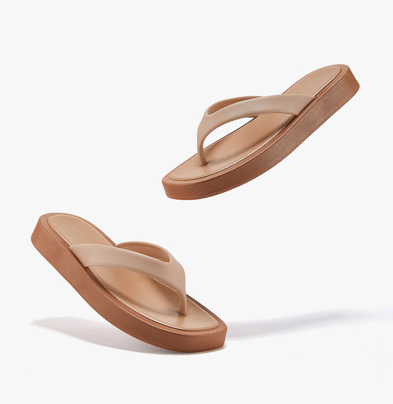 Ladies Flip-flops Slippers Simple and Comfortable Soft Sole Double Upper Sandals Women Slipper