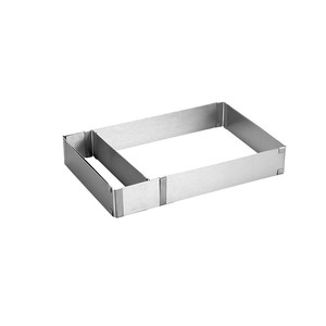 Yexiaoyang Rectangular Stainless Steel Cake Mold 28x19cm Telescopic Mousse Ring For Baking Oven - Product Image 2