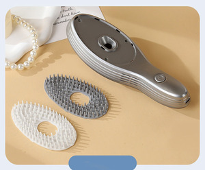 Brosse à cheveux électrique personnalisable avec fonction de nettoyage d'élimination des copeaux Brosses de coiffure à usage domestique avec manche en plastique - Product Image 5