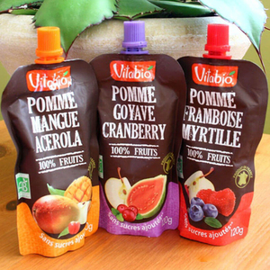 Pochettes transparentes thermoscellables de 100 ml à 2 L avec bec verseur, recyclables pour liquides, jus, sauces <span class=keywords><strong>tomates</strong></span>, vins, chaussettes et chaussures - Product Image 3