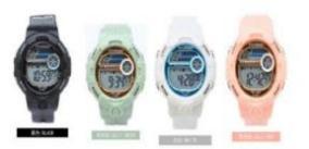 Montre connectée 41-43 mm avec écran LCD tactile, tracker d'activité, bracelet en silicone unisexe, étanche IPX7, forme ronde - Product Image 1