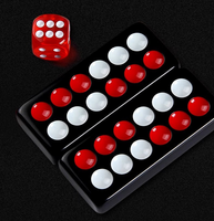 Black Domino 32 pièces jeu de puces traditionnel chinois Pai Gow Domino jeu jouer dans les carreaux de mélamine de fête de famille