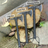 Hache tactique multifonctionnelle, couteau spécial de survie en plein air, hache de montagne à tranchant aiguisé EMHTiii pour idées de cadeaux de Noël