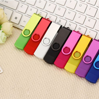USB Flash Drive 256, disesuaikan kecepatan tinggi 3.0 GB tipe-c 2.0 16GB 64GB 32GB 8GB komputer Rotary OTG Stick baru
