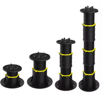 Pieds de terrasse en plastique modernes, hauteur 42-60 mm, écologiques, résistants à l'eau, nivellement facile, drainage, terrasse robuste
