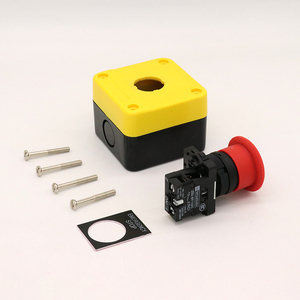 Interruptor de botón pulsador de parada de emergencia caja de Control de cabeza De Seta para equipo elevador una caja cerrada 1 Holes22mm Caixa 1 Furos 22mm - Product Image 2
