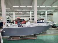Profish 750C bateau de pêche en mer en aluminium 7.5m bateau de pêche console centrale bateau de pêche