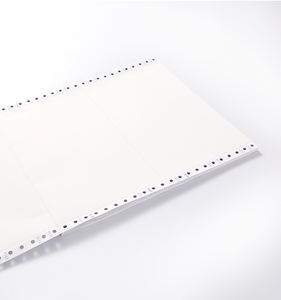 Papier autocopiant NCR de <span class=keywords><strong>haute</strong></span> qualité 9,5 x 5,5 pouces, formulaires continus, bleu, qualité d'impression informatique, longue durée de vie, qualité de roulage serré - Product Image 1