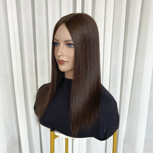 Topper de Cabello 100% Humano con Base de Seda para la Piel, Efecto de Cuero Cabelludo Realista para Cabello Fino - Product Image 4