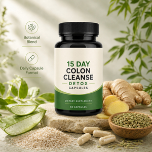 Capsules Détoxifiantes Antioxydantes Végétariennes Sans Gluten de Haute Qualité pour Nettoyage du Côlon en 15 Jours – Favorise la Perte de Poids et la Santé Intestinale - Product Image 2