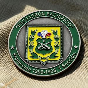 Monedas de Desafío Civiles de Metal de Aleación de Zinc de Alta Calidad Hechas a Medida, Monedas Conmemorativas del Ranger Guardia de Honor - Product Image 2