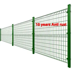 Hot Selling High Quality Home Garden Farm Curved PVC Coated Metal Security Fence