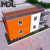 Duplex maisons préfabriquées, panneaux isolants, Kits de maison, maison préfabriquée à faible coût