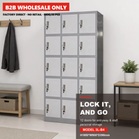 Salle de sport acier 15 portes avec serrure école acier placard portes bureau métal casier armoire de rangement casiers