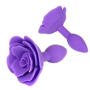 Silikon popo fiş gül çiçek yetişkin oyuncak gül <span class=keywords><strong>Anal</strong></span> fişler seks ürünleri - Product Image 4