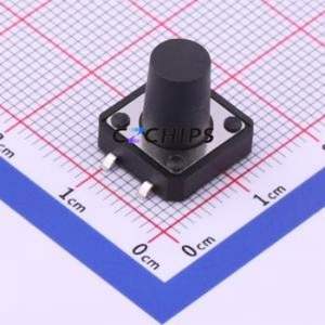 TS-1103S-C-R Tactile Switch SMD-4P,12x12mm Switch Single Pole Single Throw Round Button 2.6N Vertical Mount - Product Image 1