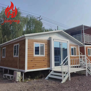 Nhà container khung thép hiện đại, có thể mở rộng, đạt chứng nhận CE, lắp ghép sẵn, sử dụng làm phòng ngủ, thiết kế đóng gói phẳng, dùng được trong nhà và ngoài trời - Product Image 1