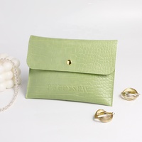PUPPYSEW  18*13cm Tas Makeup Kulit PU Kantong Perhiasan Kulit PU Tas Travel Kulit Imitasi Kantong Kulit PU Dengan Logo Custom