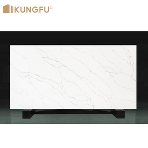 Nuovo <span class=keywords><strong>Design</strong></span> all'ingrosso pietra di quarzo bianco sottili venature cristallino silice libero lastre di quarzo pietra per cucina grande lastra di controsoffitti - Product Image 1