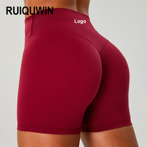 Shorts de sport sans couture pour femmes, taille haute, coupe ajustée, avec effet froncé aux fesses, pour gym et yoga, vente en gros - Product Image 1