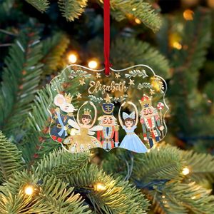 Medallón <span class=keywords><strong>de</strong></span> <span class=keywords><strong>Cascanueces</strong></span> Acrílico Personalizado Colorido Impreso, Adorno Colgante Lucite <span class=keywords><strong>Ballet</strong></span>, Adornos DIY para Árbol <span class=keywords><strong>de</strong></span> Navidad - Product Image 2