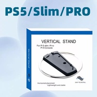 Support vertical en métal pour console PS5 Slim PRO, support de remplacement avec vis pour PlayStation 5 version numérique et version disque