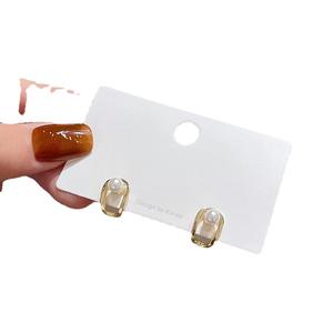 Boucles d'oreilles en argent S925 à faire soi-même avec perles, perles rondes de 8 à 11 mm, 21143, boucle d'oreille simple en argent, vide - Product Image 5