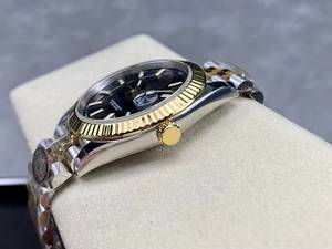 Montre mécanique de luxe de qualité supérieure, étanche, 41 mm, bicolore or, acier 904L, mouvement 3235, bracelet Jubilee noir 126-334 - Product Image 5