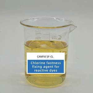 Agent fixateur de résistance au chlore CANFIX SF-CL pour <span class=keywords><strong>agents</strong></span> auxiliaires textiles, teintures réactives, matériaux teints et imprimés, origine CN/SHG - Product Image 1