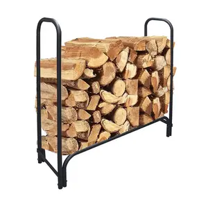 Suporte de madeira para lareira, suporte de madeira para madeira, suporte para pilha de armazenamento, novo design