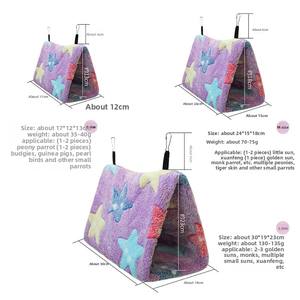 Gabbia per uccelli con nido triangolare di flanella invernale calda per animali domestici fornisce classici ecologici Indoor/Outdoor per passero Bantam - Product Image 3