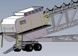 KL Mobile <strong>Stacker</strong> for Ore <strong>Coal</strong> Handling Remote Control Rotating Platform Custom Wheel Type Shandong Origin - Product Image 4