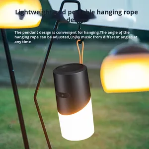 Nhỏ 2in 1 RGB môi trường xung quanh ánh sáng 5 Wát đầu ra TWS di động ngoài trời không dây bluetooths Loa - Product Image 2