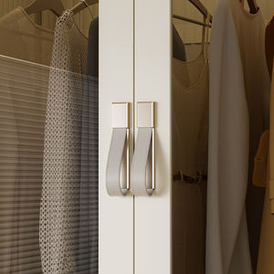 ตู้เสื้อผ้าเด็กแบบพกพา ชั้นวางเก็บเสื้อผ้าพลาสติกพับได้ ตู้เสื้อผ้าเด็กขนาดใหญ่ มีล้อ สีขาว สำหรับห้องครัว - Product Image 5