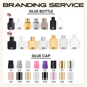 กาวต่อขนตาแบบติดฉลากส่วนตัว กาวต่อขนตากันน้ำและสำหรับผิวแพ้ง่าย กาวต่อขนตาเทคโนโลยีซุปเปอร์สตรอง 0.5 วินาที 1 วินาที - Product Image 6