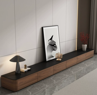 Mueble de TV Moderno de Madera con Iluminación LED, Centro de Entretenimiento para Sala de Estar, Fabricante de Consolas