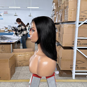 Perruques <span class=keywords><strong>Sans</strong></span> <span class=keywords><strong>Colle</strong></span> Cheveux Humains Bob Naturel Courtes Perruques Bob <span class=keywords><strong>Sans</strong></span> <span class=keywords><strong>Colle</strong></span> Ni Adhésif <span class=keywords><strong>Perruque</strong></span> Frontale en Dentelle HD 5x5 pour Femmes Noires - Product Image 6