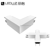 Profil LED en aluminium ALP5075-R de 2 pouces avec couvercle PC Diffuesd pour montage en pendentif ou en surface