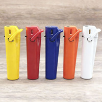 Briquet à Jet Métallique de Luxe Coupe-Vent Rechargeable avec Verrou de Sécurité, Multicolore, Logo Personnalisé, Cadeau d'Entreprise, Vente en Gros, Compatible Gaz US