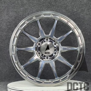 Jantes forgées chromées DCTC 20-24 pouces, style Beadlock, concaves profondes, 6x139.7 5x127, tout-terrain, pour Jeep Wrangler Ford F150 - Product Image 1