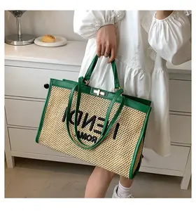 Fashion brief large capacity casual cross body handbags accept customize metal buttons canvas women tote bags with inner bag