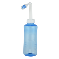 Bouteille de lavage nasal manuelle 300ml 500ml Neti Pot pour rinçage des sinus et irrigation nasale pour adultes et enfants