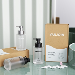 Flacone di lusso <span class=keywords><strong>in</strong></span> schiuma Eco Friendly da 300ml <span class=keywords><strong>vetro</strong></span> trasparente glassa 350ml schiuma bottiglia Dispenser sapone schiumogeno bottiglie - Product Image 6