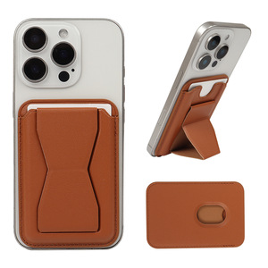 Sac de cartes pliant pour téléphone portable Double rangée de supports magnétiques Clip de carte de bureau paresseux Insertion de carte de couleur en forme de papillon - Product Image 1