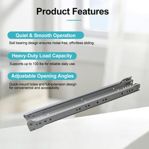 Glissières de tiroir d'armoire à roulement à billes en acier laminé à froid de haute qualité peint en couleur <span class=keywords><strong>FGV</strong></span> - Product Image 2