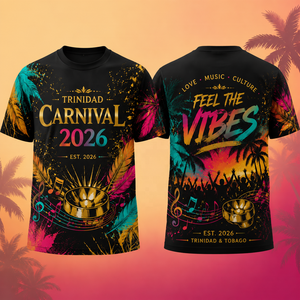Trinidad Carnival Inspired <b>Shirt</b> <b>Caribbean</b> Festival Music Party Graphic Tee Tropical Culture Party Souvenir All Over Print <b>Shirt</b> - Product Image 3