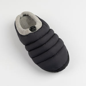 Petits profits nouveau tissu <span class=keywords><strong>de</strong></span> <span class=keywords><strong>ski</strong></span> matelassé avec boucle <span class=keywords><strong>de</strong></span> verrouillage ample intérieur chaud hommes coton maison pantoufles simples <span class=keywords><strong>chaussures</strong></span> - Product Image 6